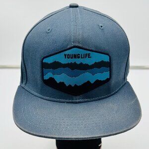 Young Life Cap Hat Adult Mens Adjustable SnapBack Casual Blue Brist Mfg.